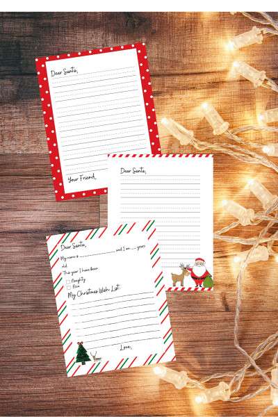 Printable letter to Santa template