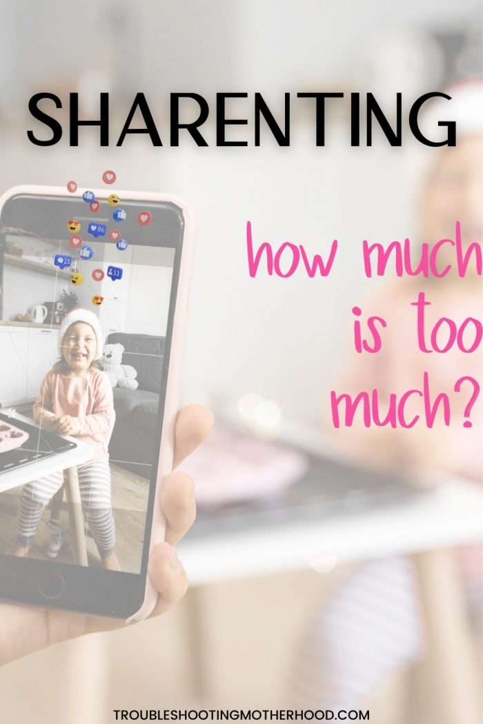 Phone showing child’s photo with social media reactions, highlighting sharenting and the importance of social media boundaries and privacy for kids.